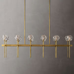 Boule Double Linear Chandelier 60"