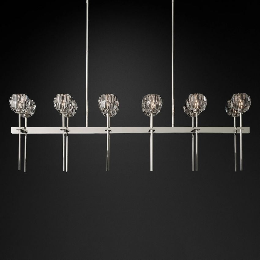 Boule Double Linear Chandelier 60"