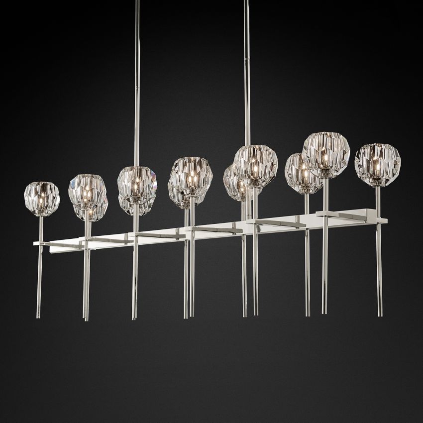 Boule Double Linear Chandelier 60"