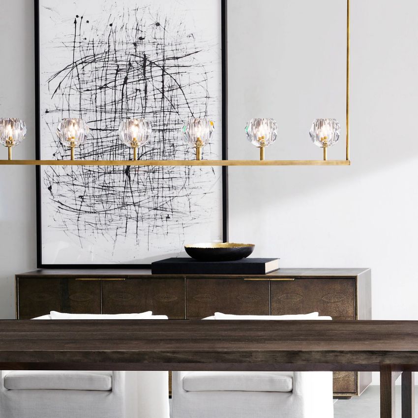 Boule Linear Chandelier 48"