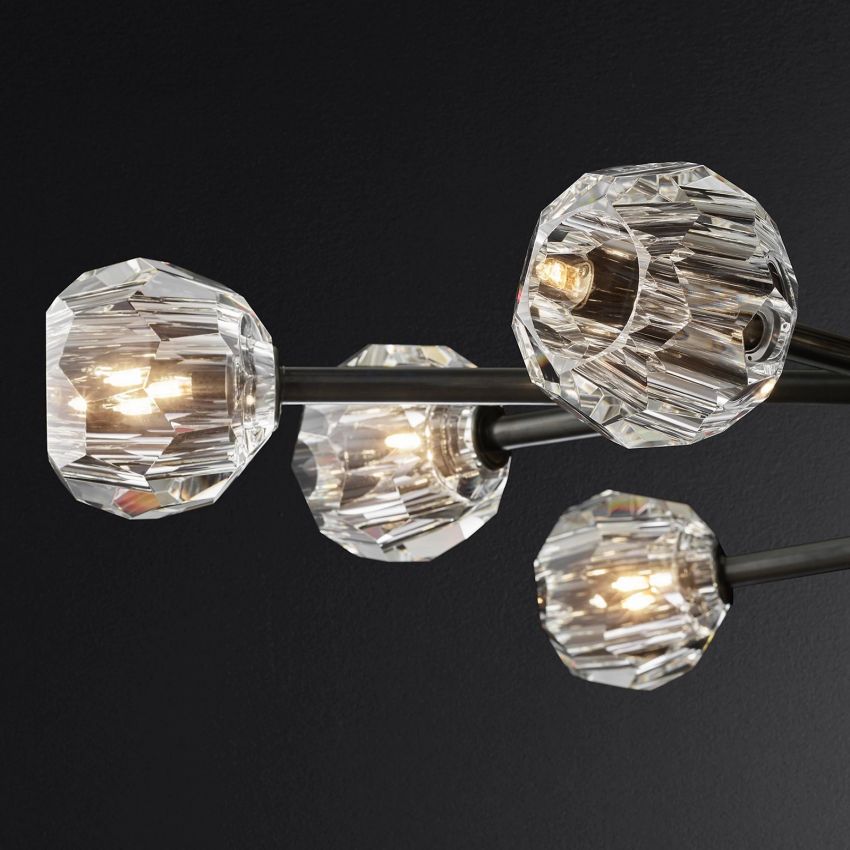 Boule Oval Chandelier 72"