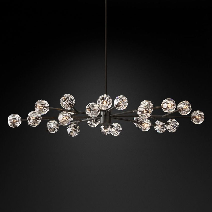 Boule Oval Chandelier 72"