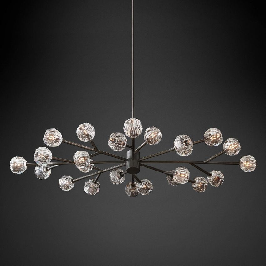 Boule Oval Chandelier 72"