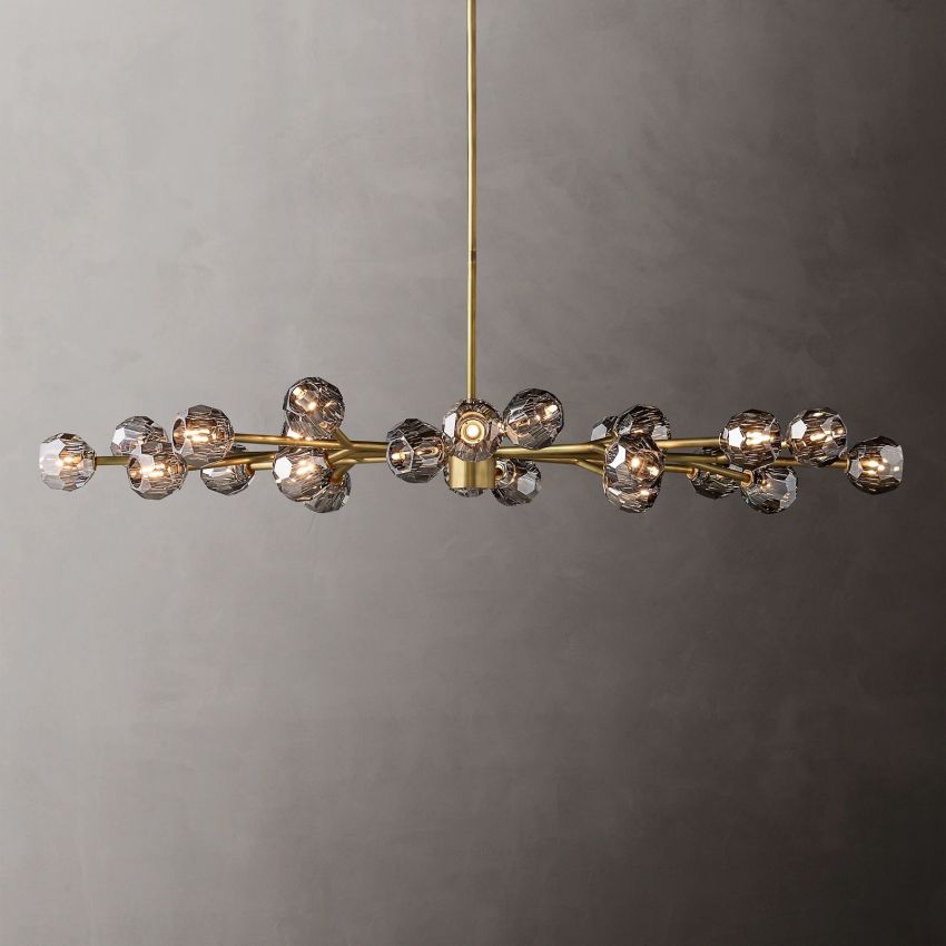 Boule Oval Chandelier 72"