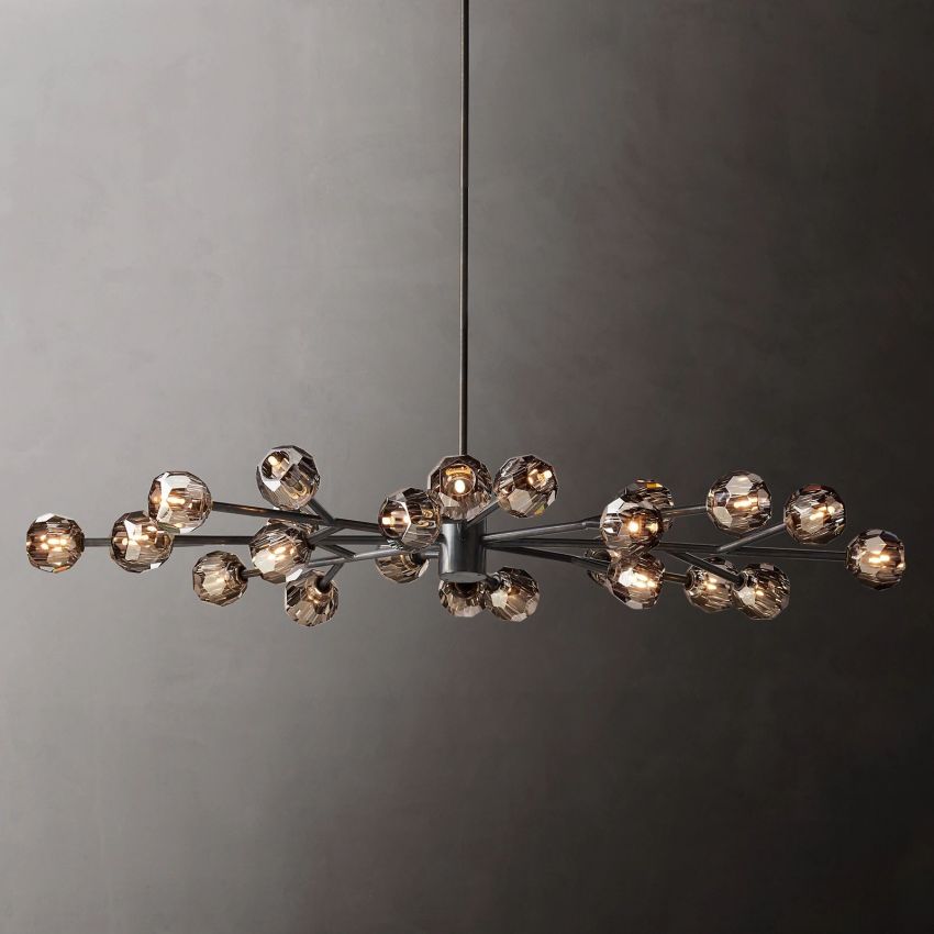 Boule Oval Chandelier 72"