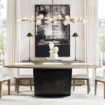 Boule Oval Chandelier 72"