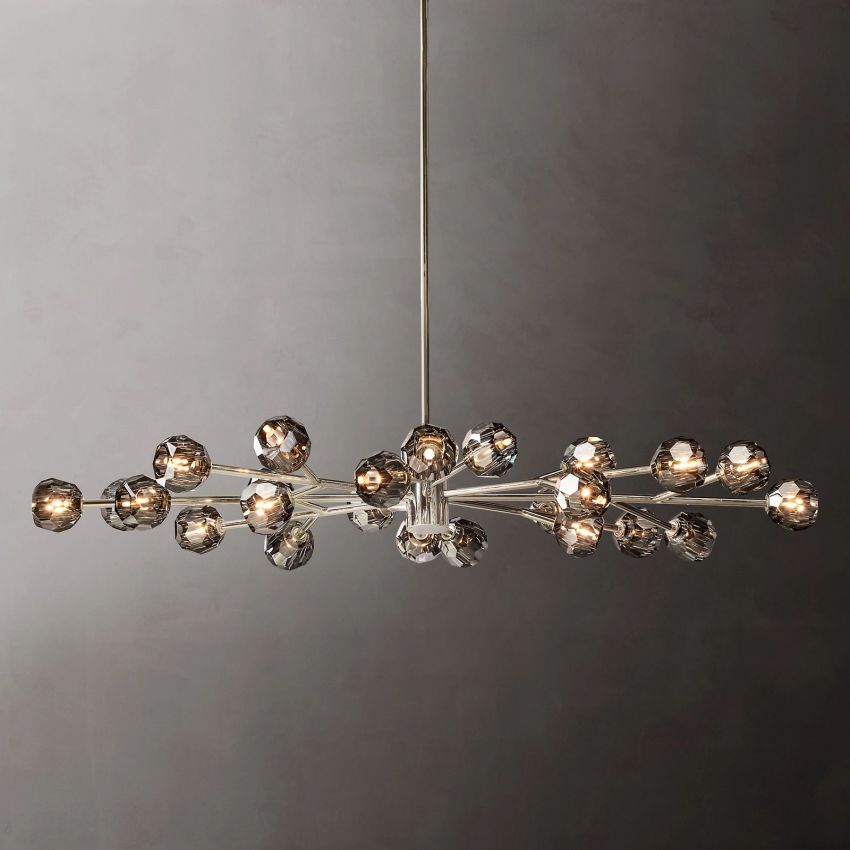 Boule Oval Chandelier 72"