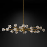 Boule Oval Chandelier 72"