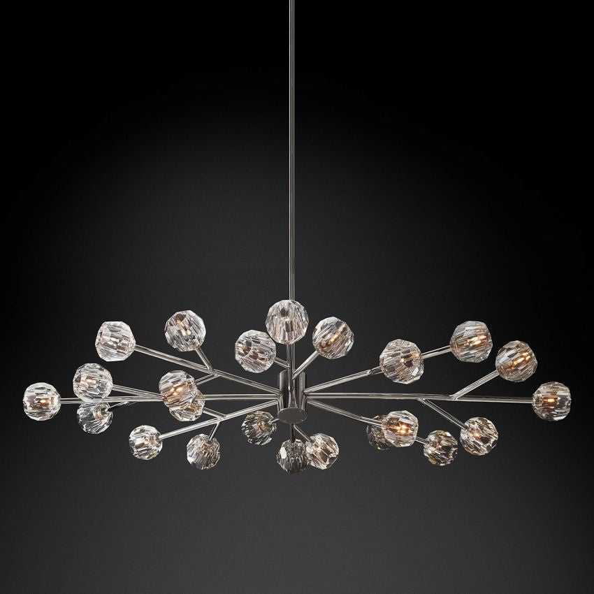 Boule Oval Chandelier 72"