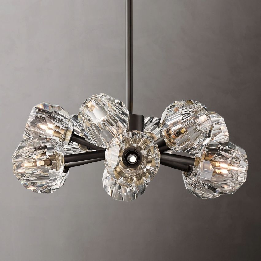 Boule Round Chandelier 24"