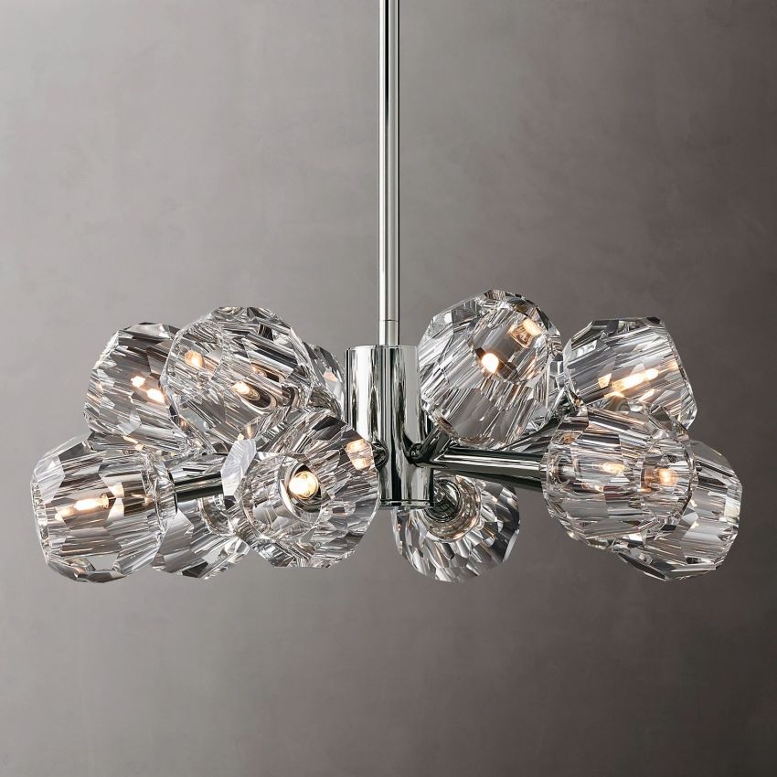 Boule Round Chandelier 24"