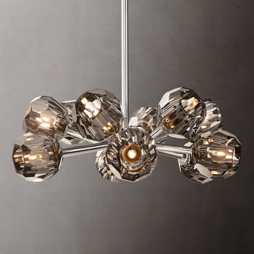 Boule Round Chandelier 24"