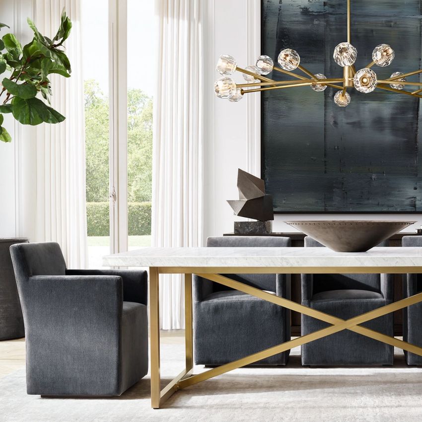 Boule Round Chandelier 60"