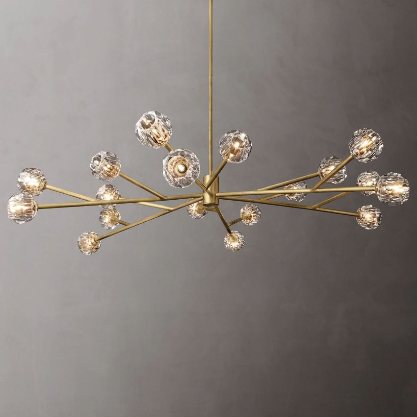 Boule Round Chandelier 72"