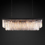 Odeon Rectangular Tiered Chandelier 49"