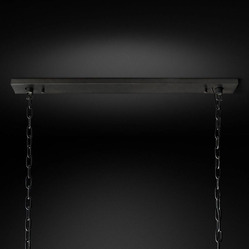Odeon Rectangular Tiered Chandelier 59"