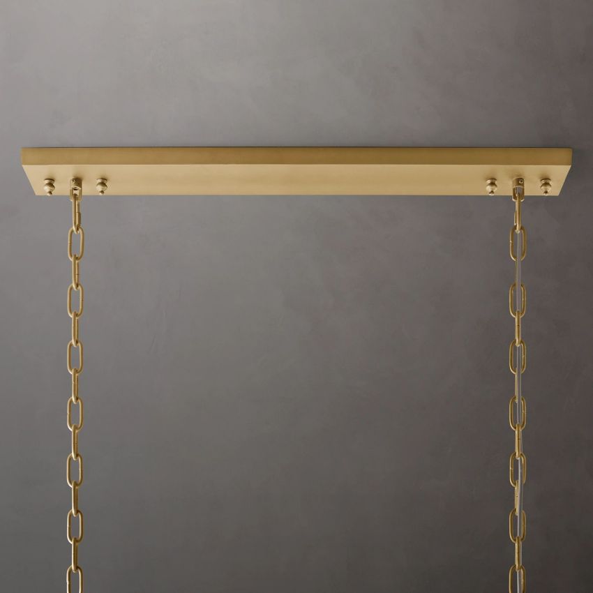 Odeon Rectangular Tiered Chandelier 59"