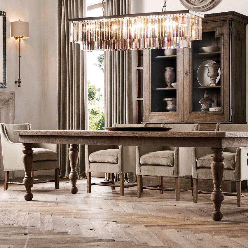 Odeon Rectangular Tiered Chandelier 59"
