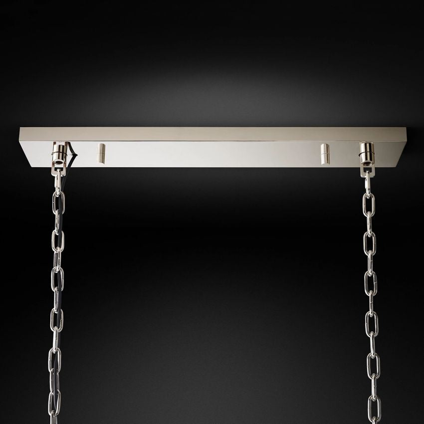 Odeon Rectangular Tiered Chandelier 72"