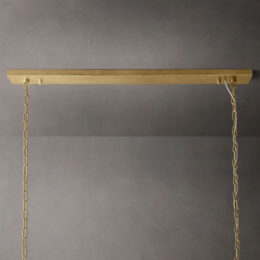 Odeon Rectangular Tiered Chandelier 72"