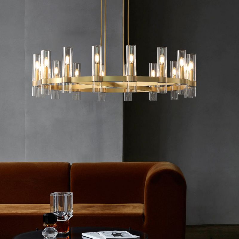 Ravelle Round Chandelier 48"
