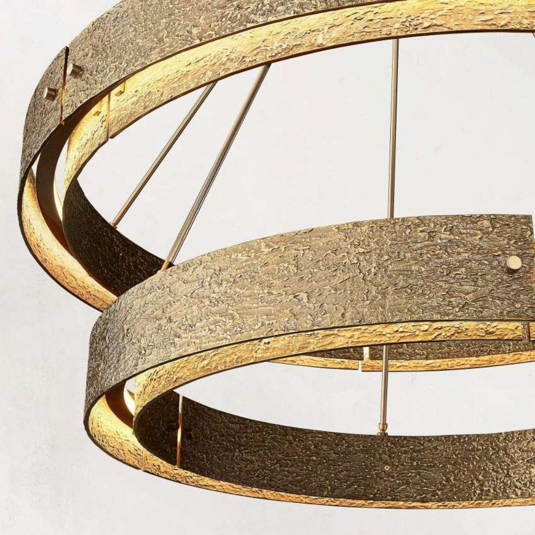 Voulent Two-Tier Round Chandelier 72"