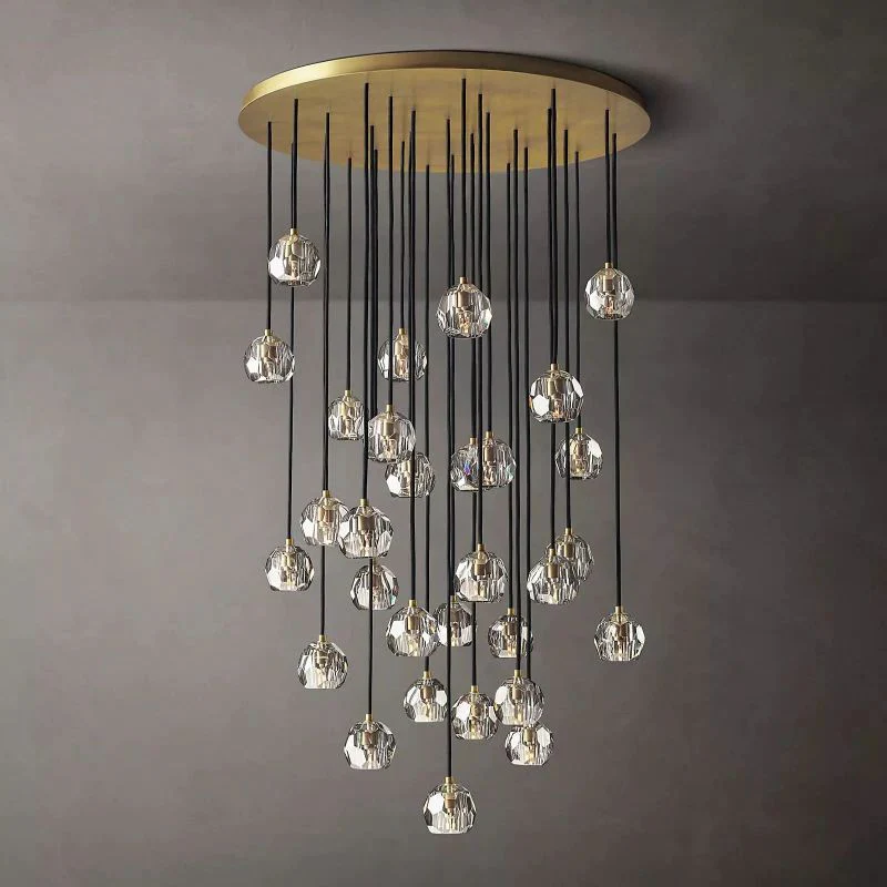 Boule Round Chandelier 40"