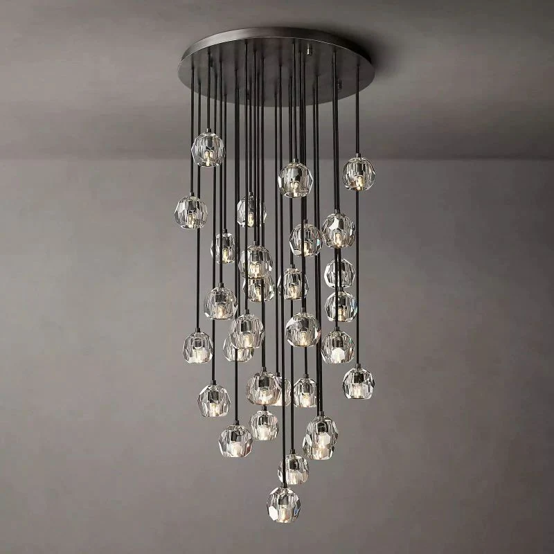 Boule Round Chandelier 30"