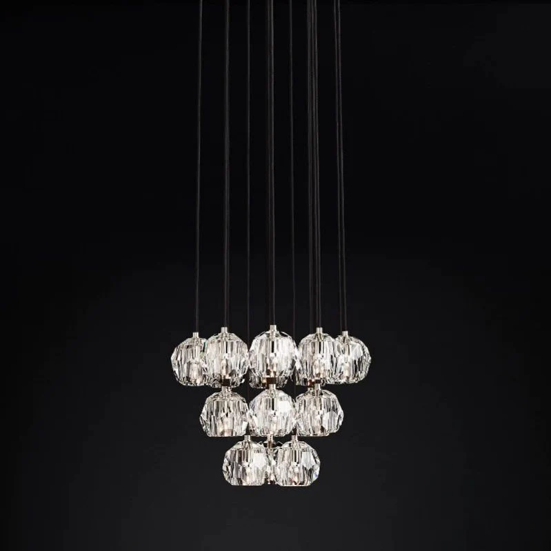 Boule Round Cluster Chandelier 19"
