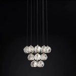 Boule Round Cluster Chandelier 19"