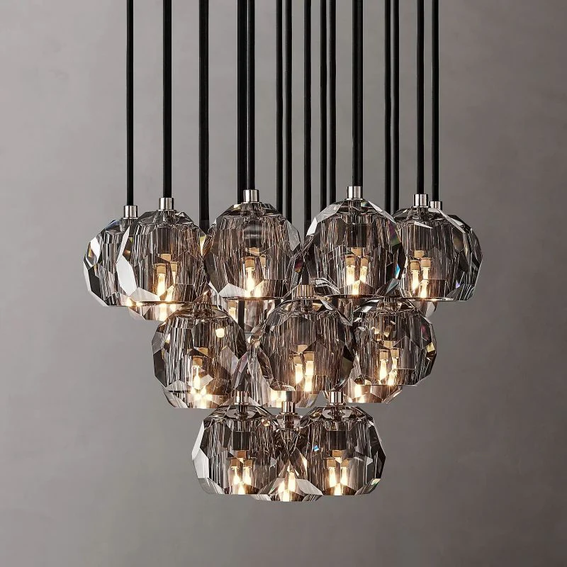 Boule Round Cluster Chandelier 19"