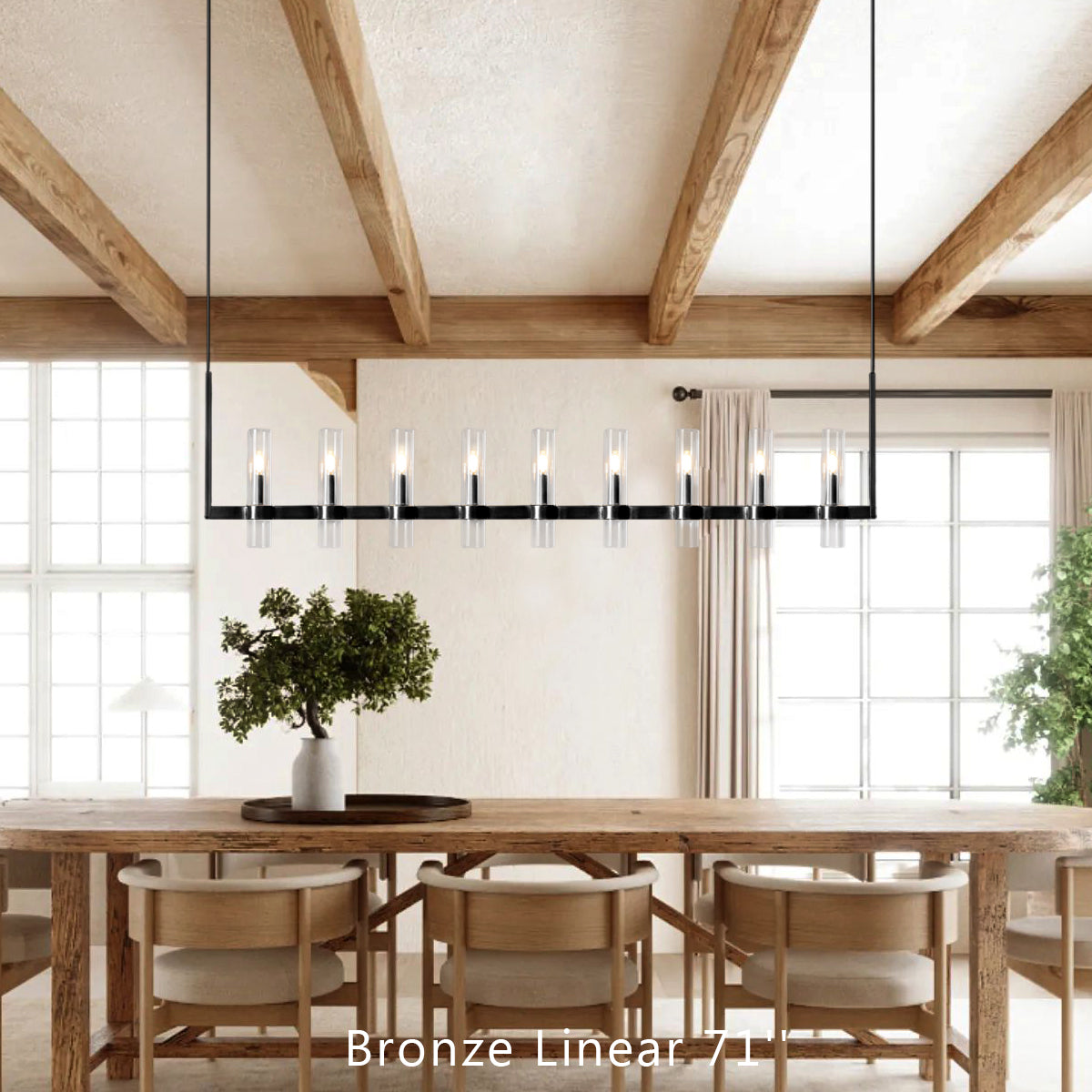Ravelle Linear Chandelier 73"