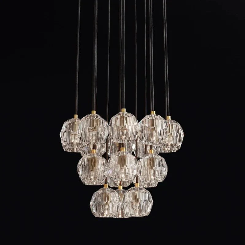 Boule Round Cluster Chandelier 19"