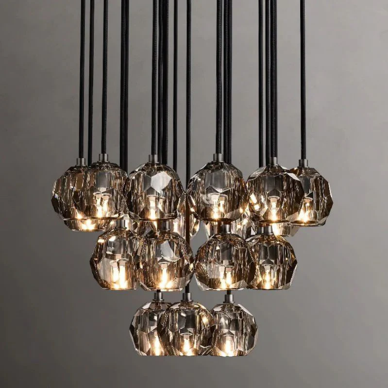 Boule Round Cluster Chandelier 24"