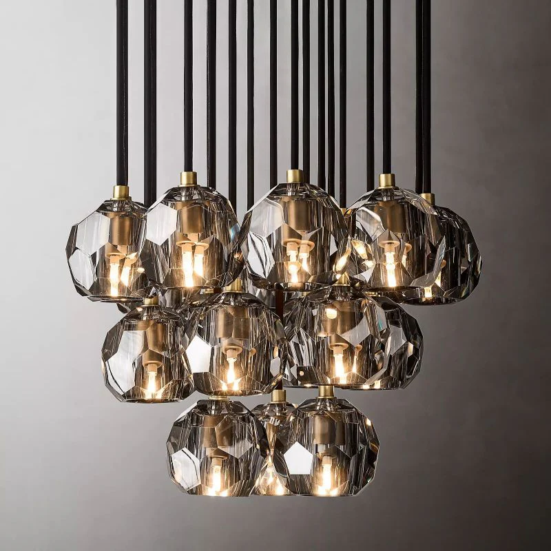Boule Round Cluster Chandelier 19"