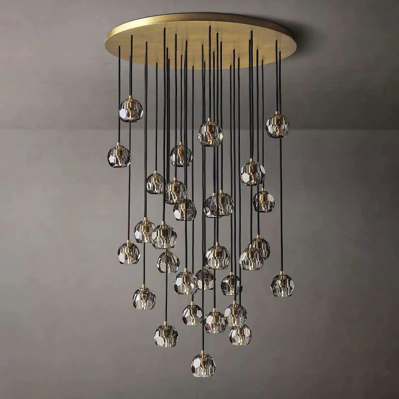 Boule Round Chandelier 40"