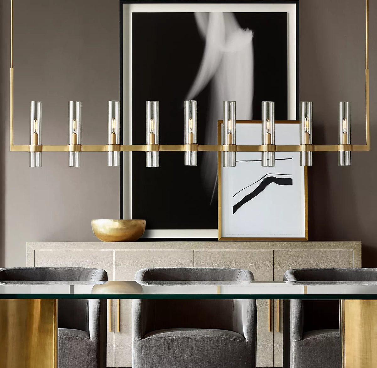 Ravelle Linear Chandelier 73"