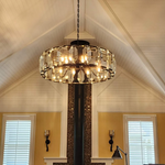 Harlow Crystal Round Chandelier 31"