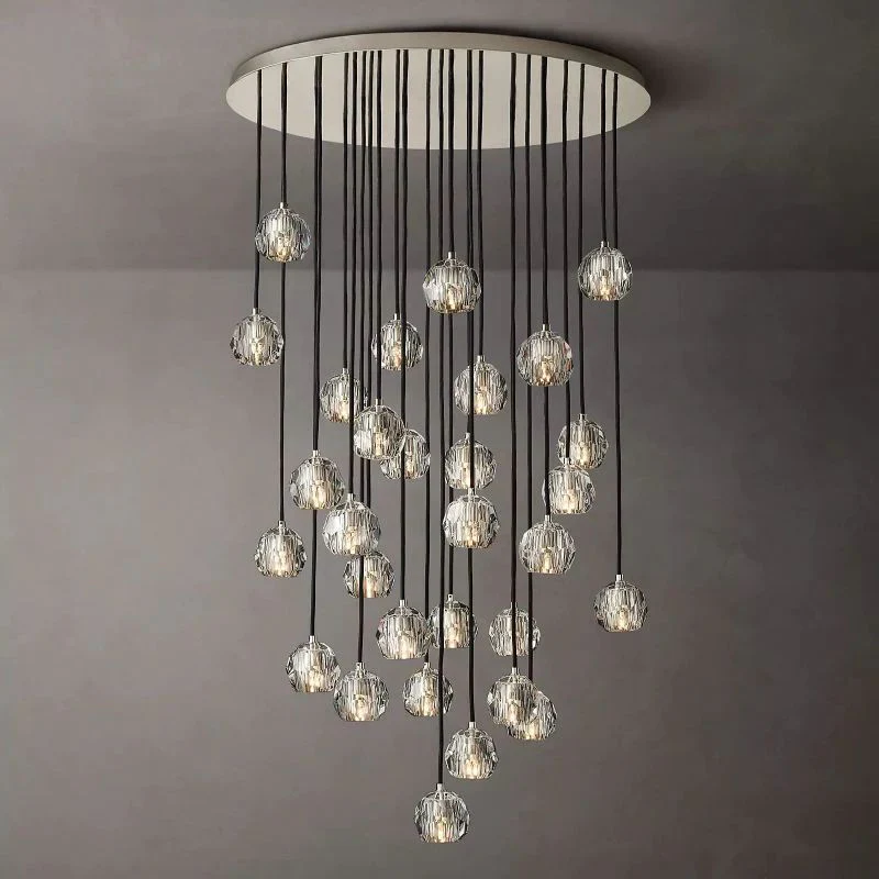 Boule Round Chandelier 40"