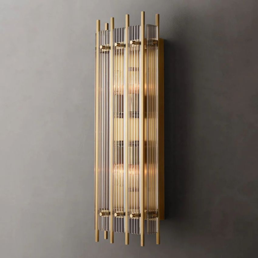 San Marco Glass Rectangle Wall Sconce