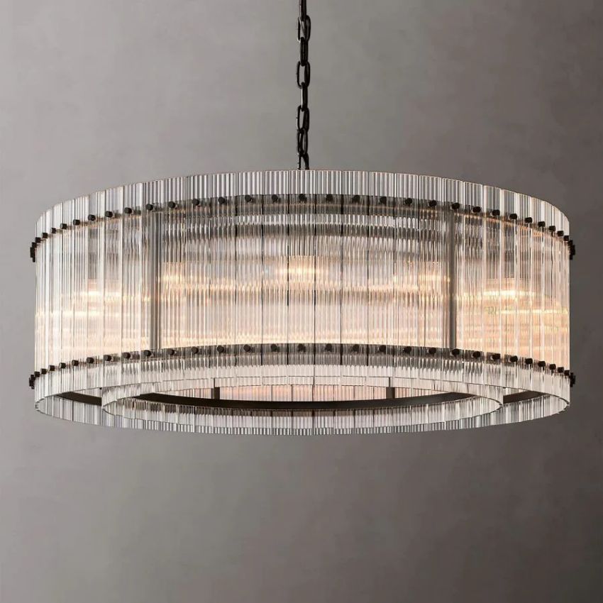 San Marco Glass Round Chandelier 48"