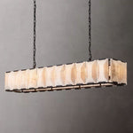 Harlow Calcite Rectangle Chandelier 74"