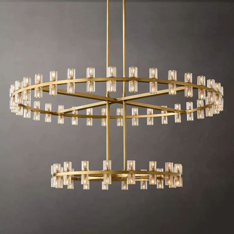 Arcachon Two-Tier Round Chandelier 60"