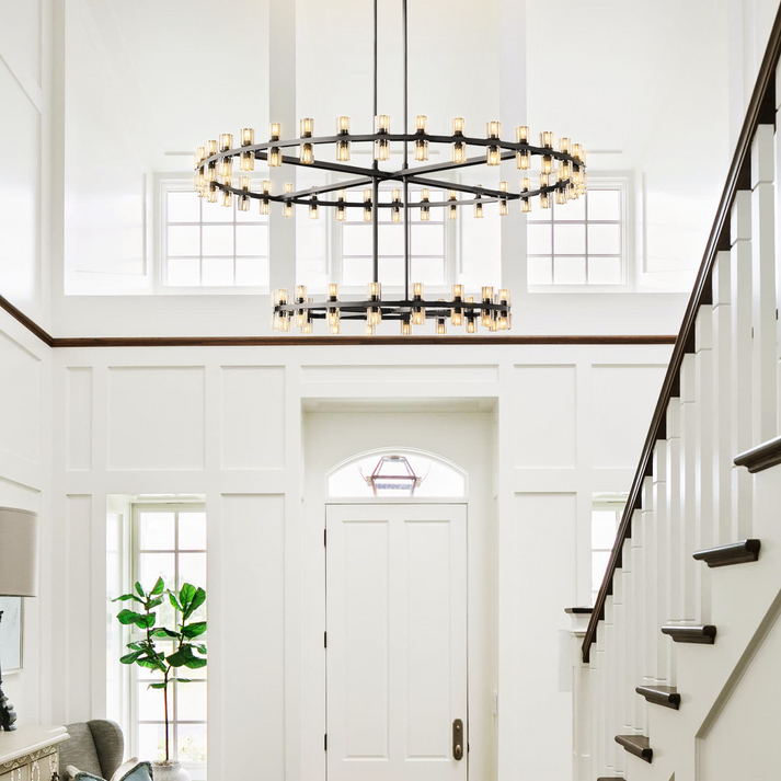 Arcachon Two-Tier Round Chandelier 60"