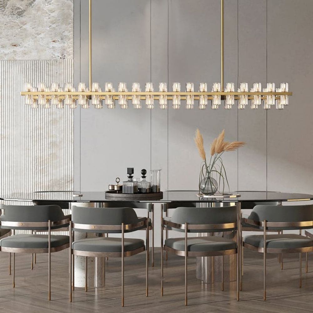 Arcachon Rectangular Chandelier 54"