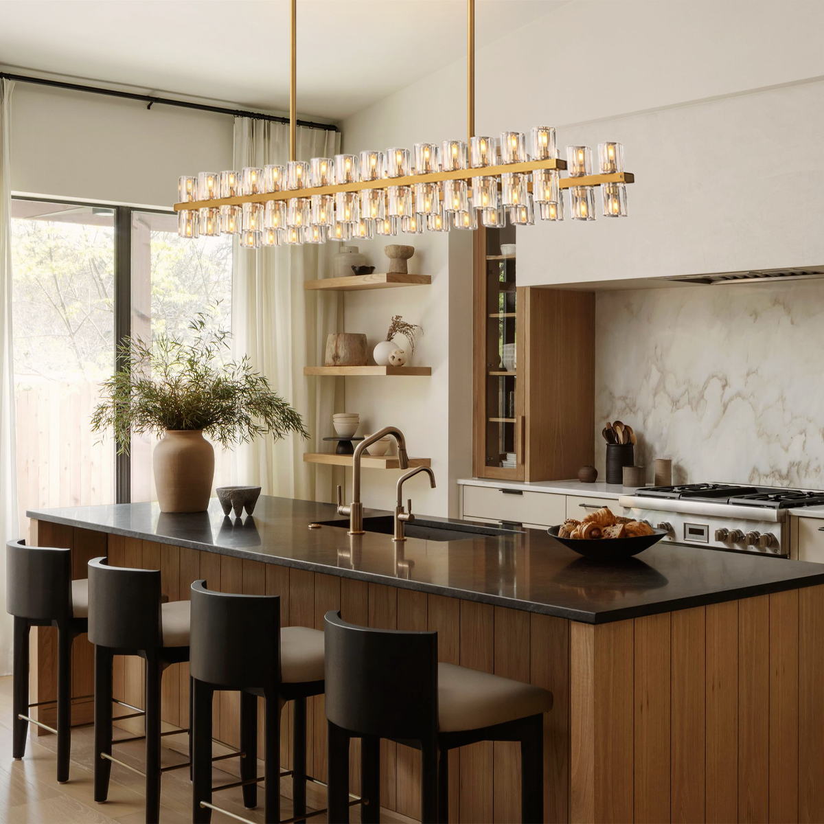 Arcachon Rectangular Chandelier 54"