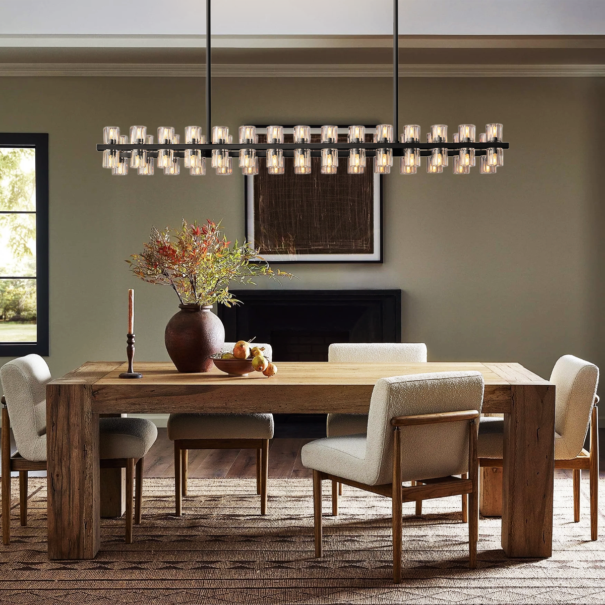 Arcachon Rectangular Chandelier 54"