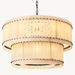 San Marco Alabaster Tiered Round Chandelier 48"