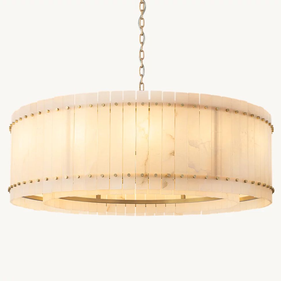 San Marco Alabaster Round Chandelier 48"