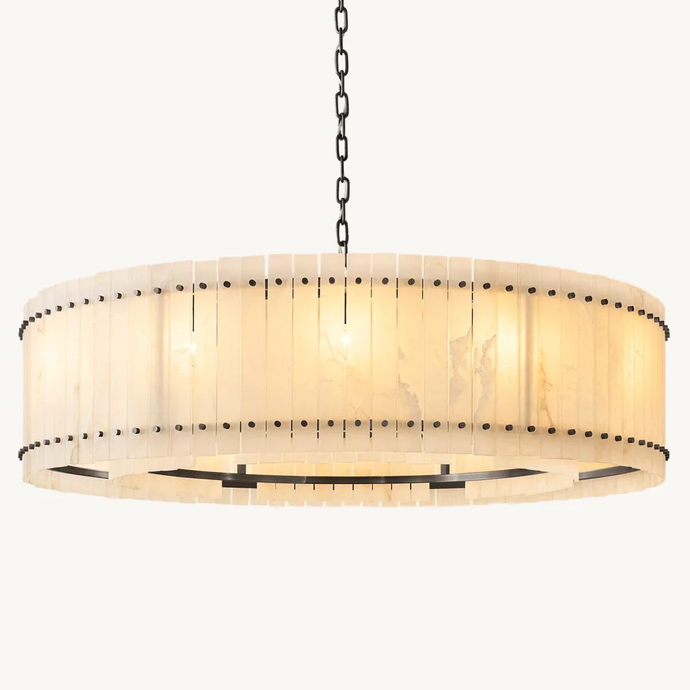San Marco Alabaster Round Chandelier 60"